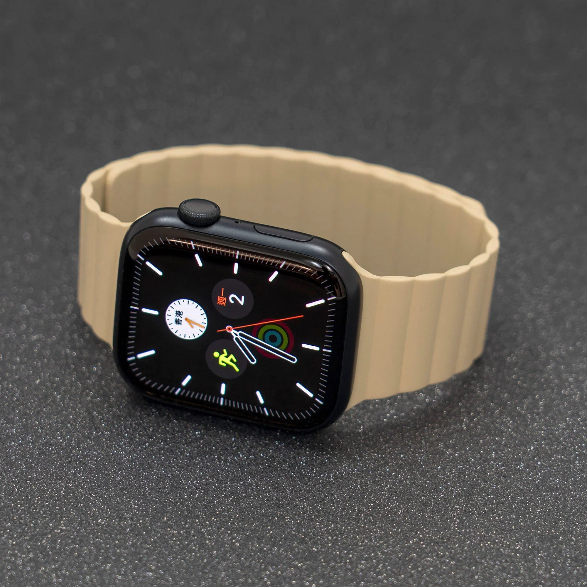 Torrii Watch 49/46/45/44 Mm Saturn Silicone Magnetic Strap - Cream - Tashqila Torrii Watch 49/46/45/44 Mm Saturn Silicone Magnetic Strap - Cream - Tashqila